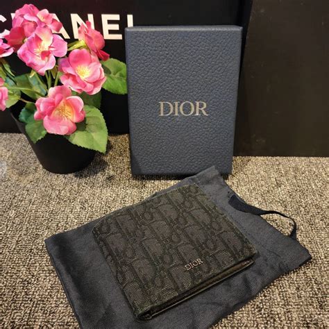 Dior Homme 2018 Oblique Jacquard Bifold Wallet 